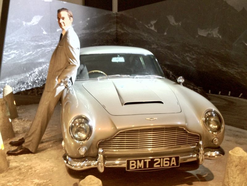 Iconic Aston Martin DB5 from the James Bond franchise