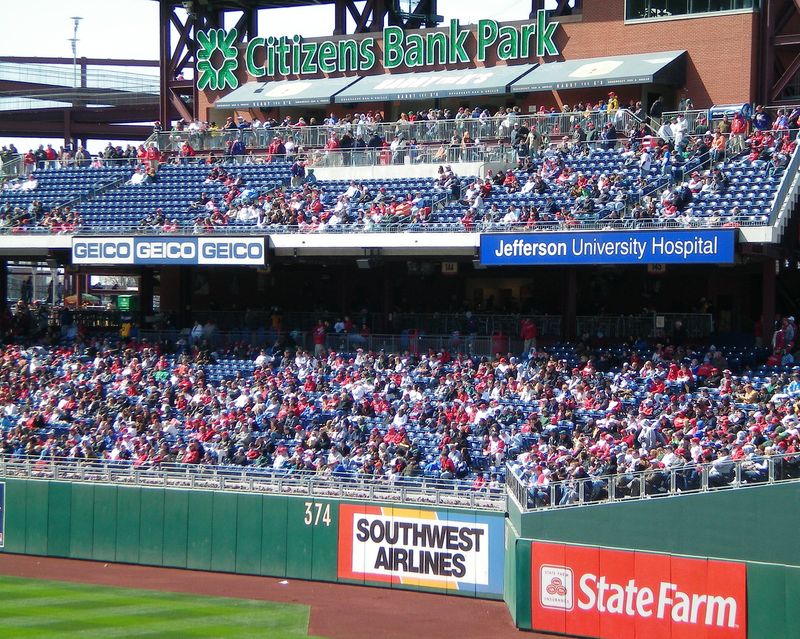 Left field view at Citizens Bank Park